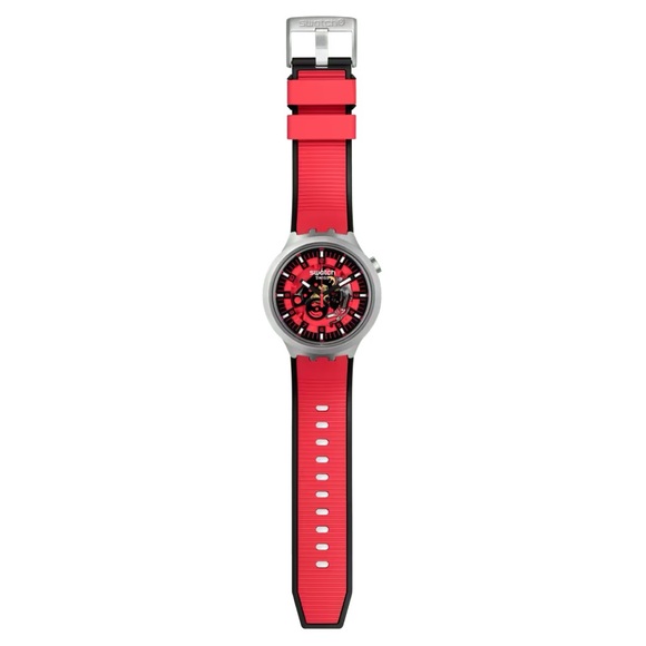 Swatch Red Juicy Watch SB07S110 Big Bold Irony - Picture 3 of 11
